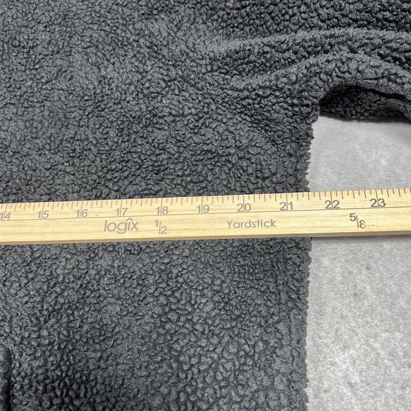 Victoria's Secret PINK Fleece Womens S Black Textured Quarter Zip Fleece Hoodie - Picture 7 of 10
